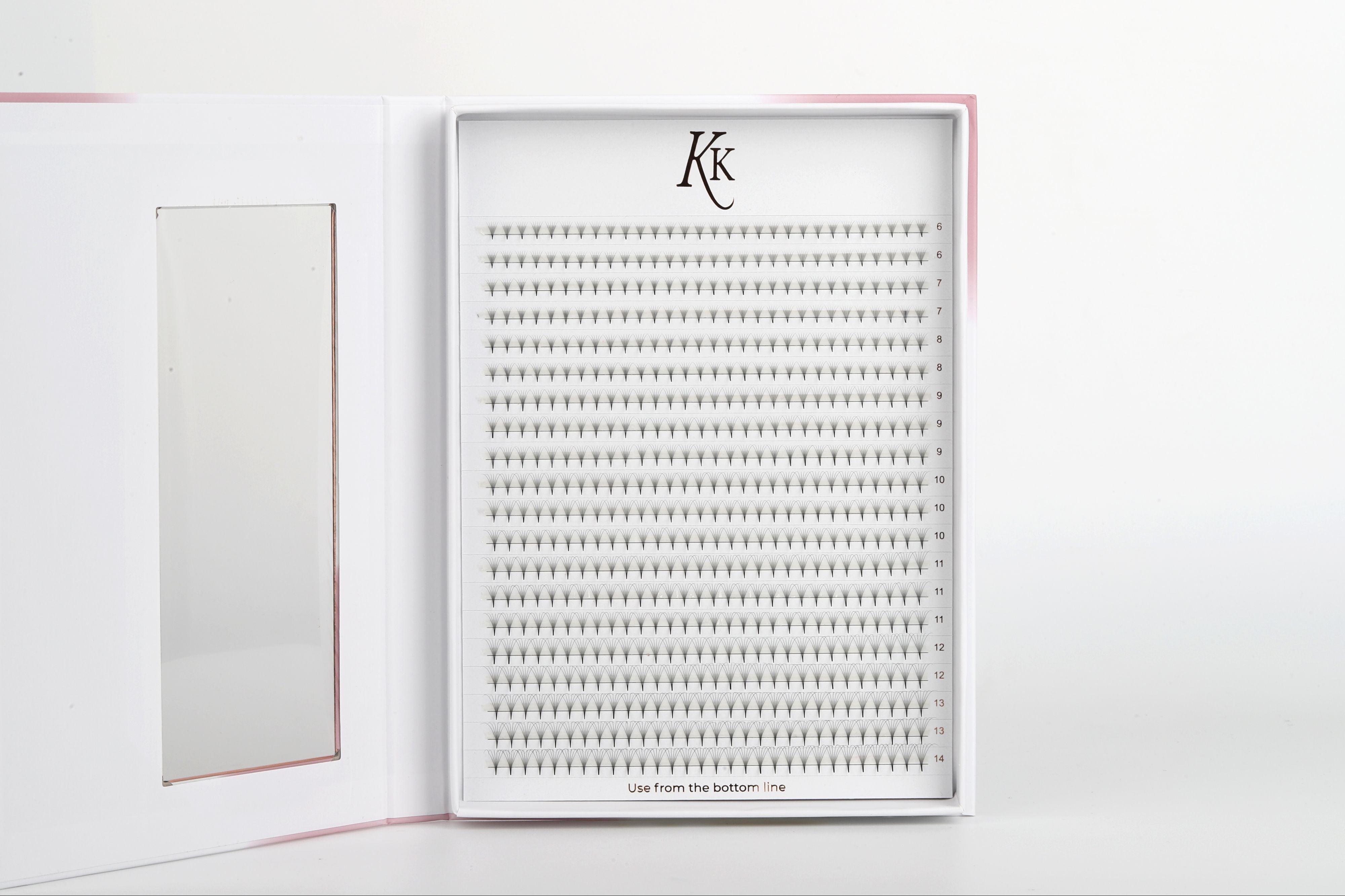 XXL BOX 6D Pro-Made Fans - Pointy Base 0.07mm - KKLash.co